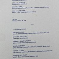 Menü   at Gaudi&Naan in Ljubljana