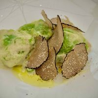 Gnocchi mit Spargel und Trüffel   at Gaudi&Naan in Ljubljana