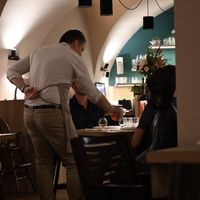 Waiter - he was really nice and friendly   at Gaudi&Naan in Ljubljana