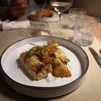 cabbage pulled with some cream - really nice food   at Gaudi&Naan in Ljubljana