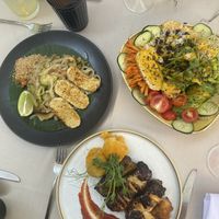 Pad thai, bowl and sarme  at Gaudi&Naan in Ljubljana