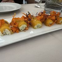 Cream cheese rolls - not my thing   at Gaudi&Naan in Ljubljana