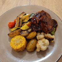 Vegan ribs at Gaudi&Naan in Ljubljana