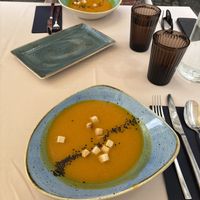 Pumpkin soup  at Gaudi&Naan in Ljubljana