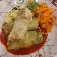 Cabbage rolls at Gaudi&Naan in Ljubljana