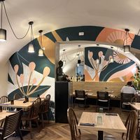 Cute interior  at Gaudi&Naan in Ljubljana