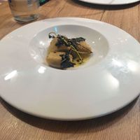 Ñoquis con espinacas at Gaudi&Naan in Ljubljana