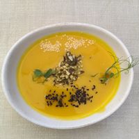 Puré de calabaza y boniato at Gaudi&Naan in Ljubljana