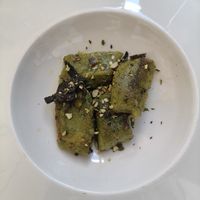 Gnocchis de espinacas at Gaudi&Naan in Ljubljana