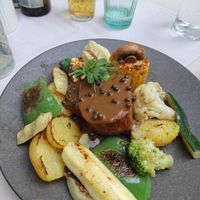Peppersteak at Gaudi&Naan in Ljubljana