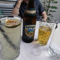 Beer and lenonade at Gaudi&Naan in Ljubljana