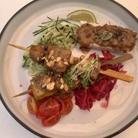 Satay at Gaudi&Naan in Ljubljana