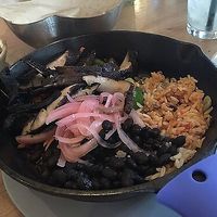 Portobello mushroom fajitas- no dairy  at Cactus in Bellevue