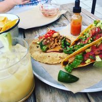 Charred broccoli tacos and soyrizo tacos at Pablo y Pablo in Seattle