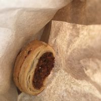 Vegan sausage roll at Tart Bakery - St Kevins Arcade in Auckland