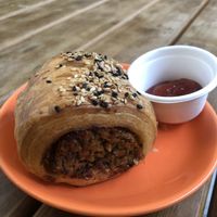 Sausage roll at Tart Bakery - St Kevins Arcade in Auckland