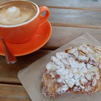 Almond Croissant + Rice Milk Latte = Winning at Tart Bakery - St Kevins Arcade in Auckland
