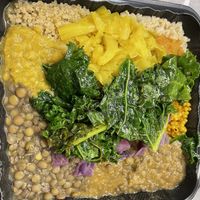 Everything platter  at Oasis Vegan Veggie Parlor in Dorchester