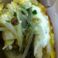 Vietnamese pancake WITH egg instead of without :-( at ROM Vegetarian Restaurant in Da Nang