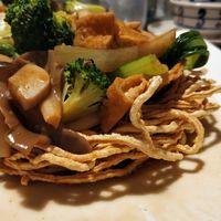 Crispy noodles at ROM Vegetarian Restaurant in Da Nang