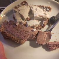 Chocolate raspberry and vanilla raw cakes at Daily Pot in Bergen