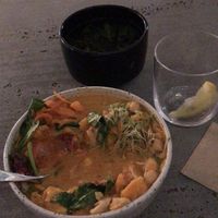 Vegan thai soup  at Daily Pot in Bergen