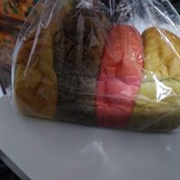 Colored bread at Almond Bakery 杏仁烘培坊 in West Singapore