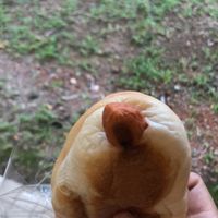 Vegan hotdog bun at Almond Bakery 杏仁烘培坊 in West Singapore