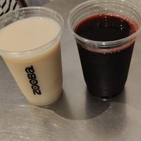 Guava and hibiscus juices at Zooba - Al Gabalayah in Cairo