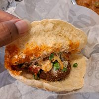 Falafel sandwich at Zooba - Al Gabalayah in Cairo