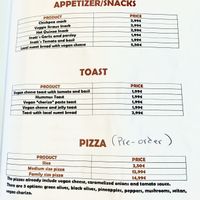 Menu 4 at Happy Veggies in Ponta Delgada