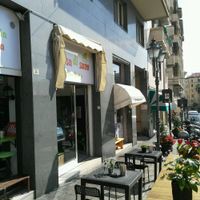 exterior seating at Mi Sa di Sano in Sanremo