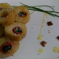 patate ripiene con spinaci e affettato veg at Mi Sa di Sano in Sanremo
