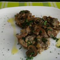 scaloppine di seitan ai funghi at Mi Sa di Sano in Sanremo