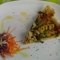 torta salata ai fiori di zucca at Mi Sa di Sano in Sanremo