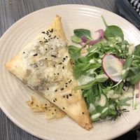 Cream cheese and pumpkin filo at Watson's Eatery in Dunedin