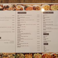 The menu at Mudan Tearoom and Eatery in Tauranga