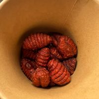 Purple fried gnocchi at Zizzi in Hull