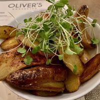 Truffle potatoes  at Oliver's in Santa Barbara