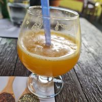 Orange juice at Diwali Mahal in Belgrade
