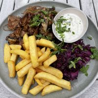Pilzgyros at Weingut Trautwein - Restaurant & Hotel in Flonheim