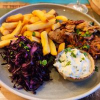 Gyros Teller at Weingut Trautwein - Restaurant & Hotel in Flonheim