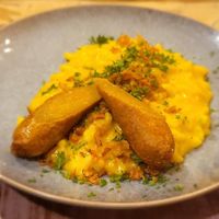 Spaetzel with sausage at Weingut Trautwein - Restaurant & Hotel in Flonheim