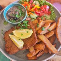 Schnitzel at Weingut Trautwein - Restaurant & Hotel in Flonheim