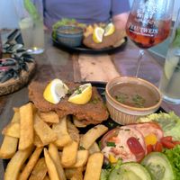 Schnitzel at Weingut Trautwein - Restaurant & Hotel in Flonheim