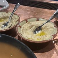 hummus,  baba ghanoush  at Figs in Jackson