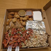 big vegan platter, delivery at Oriental Aroma in Royal Wootton Bassett
