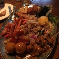 Vegan sharing platter at Oriental Aroma in Royal Wootton Bassett