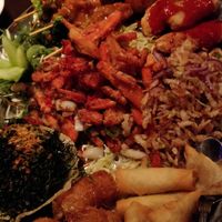 vegan starter platter at Oriental Aroma in Royal Wootton Bassett