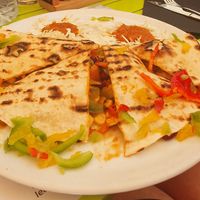 Vegetarian Quesadilla (made vegan with no cheese) at Mex Cantina Bona Fide in Dubrovnik
